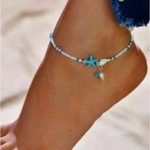 ♨️Beautiful Starfish Shell Beach Anklet♨️